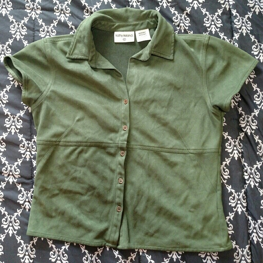 Kathy Ireland button-up shirt, sz M